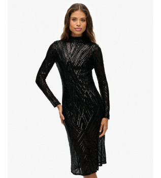 Offenes Kleid schwarz