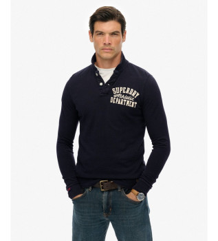 Vintage Athletic navy polo shirt