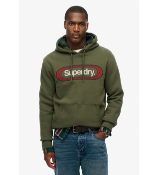 Sweat à capuche Vintage Trade Tab vert militaire