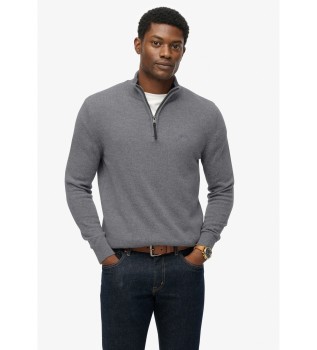 Pulower wełniany szary