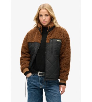 Veste polaire hybride Workwear marron