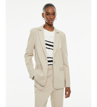 Blazer beige fluide