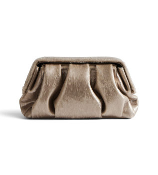 Athenea Pochette Soft Lurex sac beige