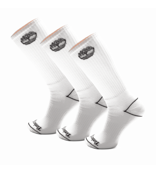 St med 3 par Bowden-strmper, hvide