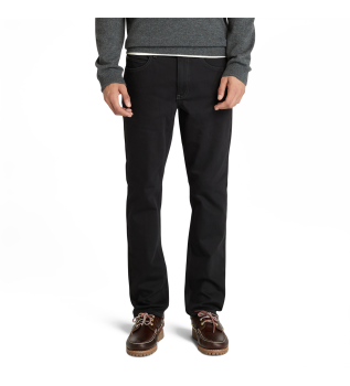 Hlače s 5 žepi Izpran džins črn