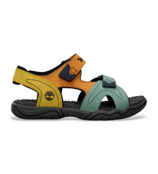 Sandali con cinturino sul tallone in pelle multicolore Adventure Seeker
