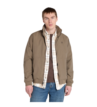 Giubbotto bomber impermeabile marrone da marinaio