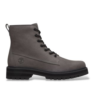 Britton Drive leren laarzen grijs