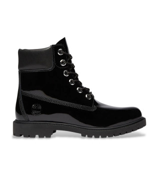 6-Inch Premium Leather Boots Waterproof Black