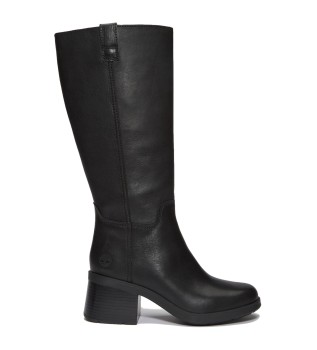 Bottes hautes Bellevaux en cuir noir