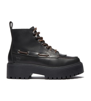 Stone Street leather ankle boots black