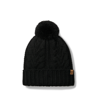 Cappello con pompon nero