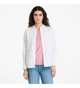 Camisa oxford de manga comprida branca