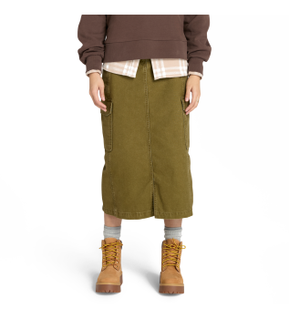 Brown Cargo Skirt