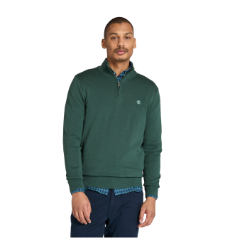 Pull-over zipp un quart de cercle vert Williams River