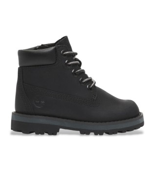 Botas de couro com atacadores Courma Kid preto