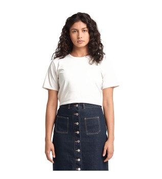 T-shirt korte mouw Dunstan wit