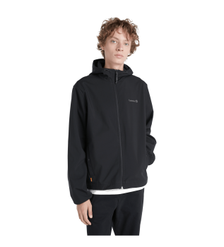 Giacca softshell antivento DWR nera