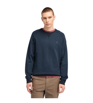 Exeter River navy brushed back crew neck sweatshirt