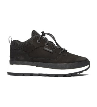 Sneakers stringate Field Trekker in pelle nera