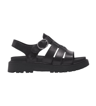 Czarne skórzane sandały rybackie Clairemont Wayne