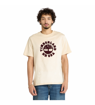 Vakantie T-shirt gebroken wit