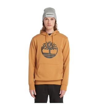 Kennebec River hooded sweatshirt with yellow tree logo