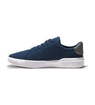 Zapatillas de piel de ca�a baja con cordones Seneca Bay azul
