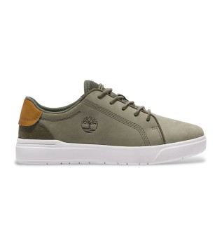 Sneakers in pelle con lacci verdi Seneca Bay