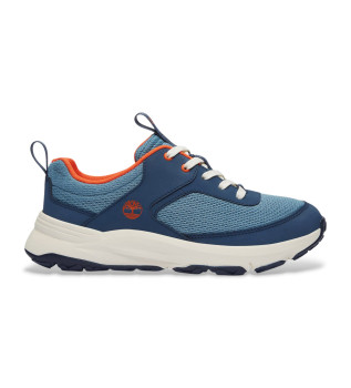 Sneakers basse Motion Access in pelle con lacci blu