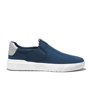 Motion Access low top lace-up leather trainers blue