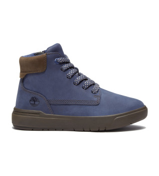 Pantofole in pelle blu navy Seneca Bay
