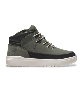 Sneakers Mid Lace Up in pelle verde