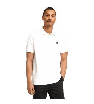 Millers River kortrmet piqu polo shirt hvid
