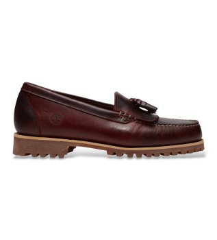 Burgundy Authentic Kiltie Leather Loafers