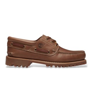 Scarpe da barca in pelle Authentic marrone