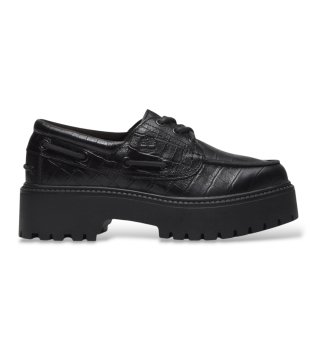 Mocassins en cuir Stone Street noir