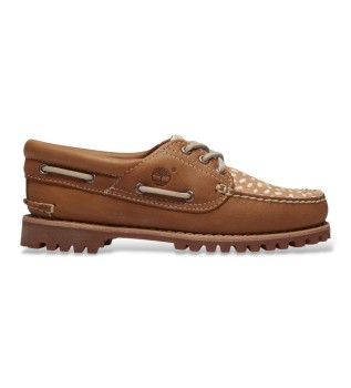 Mocassini nautici in pelle Authentic marrone