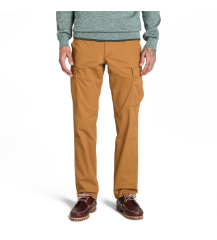 Tovorne hlače Brookline twill rjave barve