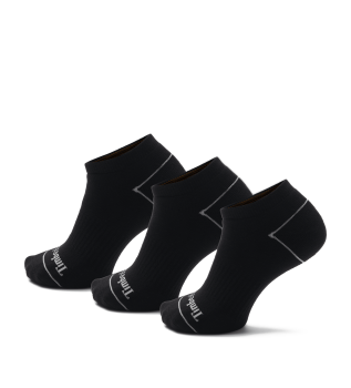 Set om 3 par svarta Bowden invisible quiltade strumpor