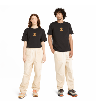 T-shirt avec petit logo noir