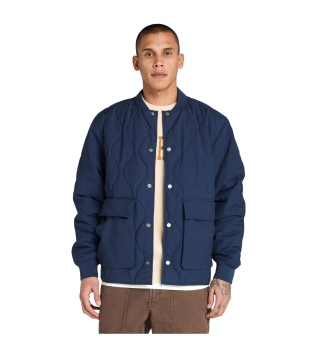 Giacca trapuntata blu navy