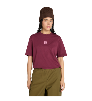 T-shirt multicouche bordeaux