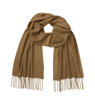 Einfarbig gewebter Schal 