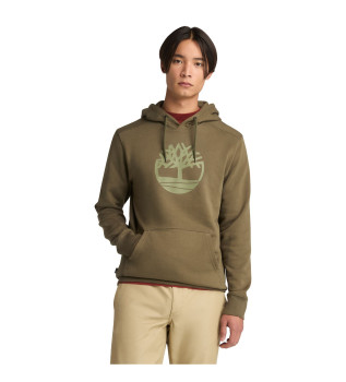 Kennebec River logo hoodie tree green