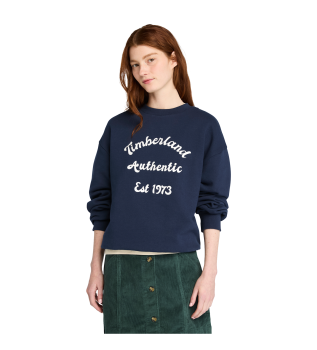 Sudadera con reverso cepillado marino