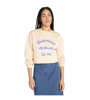 Sweatshirt avec dos bross beige