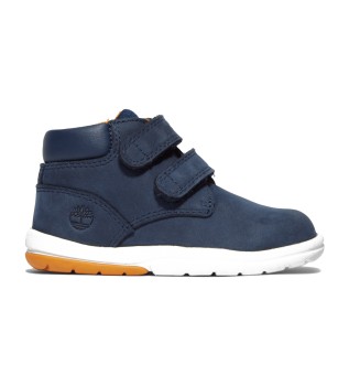 Toddle Tracks marineblaue mittelhohe Lederstiefel mit Klettverschluss