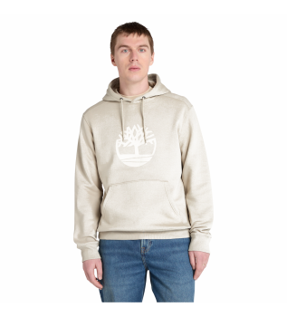 Camisola bege com logtipo da Tree Island