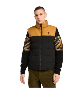 Vadderad, vattentt och slitstark Welch Mountain vadderad gilet svart, gul